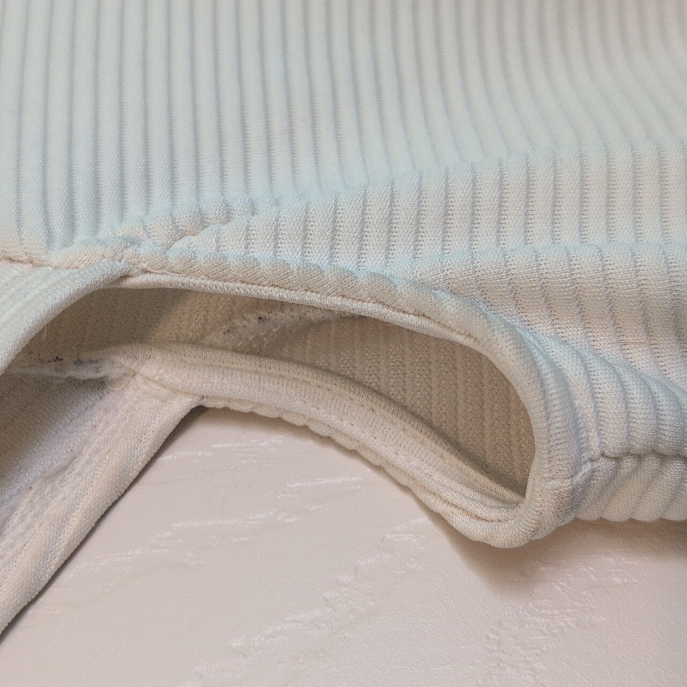 Elle Textured Cream Peplum Work top S - Picture 3 of 4